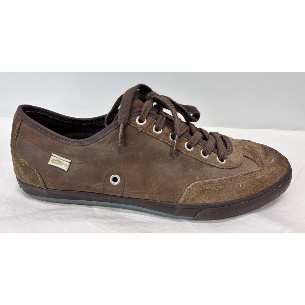 Simple Eco Lace Up Sneakers Sz 13 Men's Brown Skater